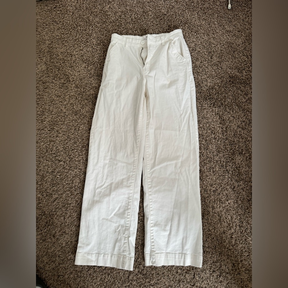 Cotton On white high waisted jeans